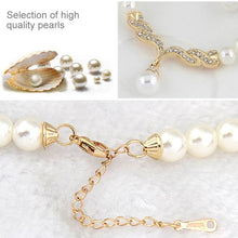 Load image into Gallery viewer, 3 in 1 Bridal Accessories Lady Classic Fashion Bead Earring Necklace Jewelry Set - Mega Discount Store Ghana