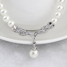 Load image into Gallery viewer, 3 in 1 Bridal Accessories Lady Classic Fashion Bead Earring Necklace Jewelry Set - Mega Discount Store Ghana