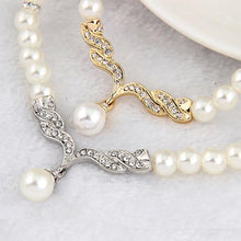 Load image into Gallery viewer, 3 in 1 Bridal Accessories Lady Classic Fashion Bead Earring Necklace Jewelry Set - Mega Discount Store Ghana