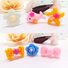 Load image into Gallery viewer, 40 PCS Children Cute Cartoon Resin Flower Animal Heart Bow-knot Ring, Smooth Surface - Mega Discount Store Ghana