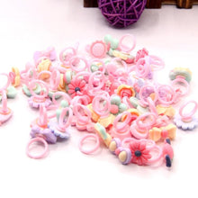 Load image into Gallery viewer, 100 PCS Children Cute Cartoon Resin Flower Animal Heart Bow-knot Ring, Frosted Surface - Mega Discount Store Ghana