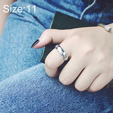 Load image into Gallery viewer, Domineering Titanium Steel Magic Ring Fashion Couple Ring for Men and Women, US Size 11 - Mega Discount Store Ghana