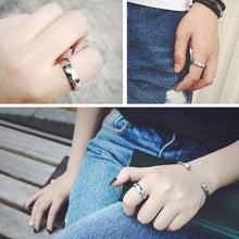 Load image into Gallery viewer, Domineering Titanium Steel Magic Ring Fashion Couple Ring for Men and Women, US Size 11 - Mega Discount Store Ghana