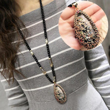 Load image into Gallery viewer, Vintage Opal Accessories National Style Necklace Long Pendant Sweater Chain, Petal Drop - Mega Discount Store Ghana