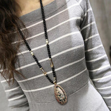 Load image into Gallery viewer, Vintage Opal Accessories National Style Necklace Long Pendant Sweater Chain, Petal Drop - Mega Discount Store Ghana