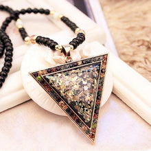 Load image into Gallery viewer, Vintage Opal Accessories National Style Necklace Long Pendant Sweater Chain, Triangle - Mega Discount Store Ghana