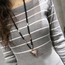 Load image into Gallery viewer, Vintage Opal Accessories National Style Necklace Long Pendant Sweater Chain, Triangle - Mega Discount Store Ghana