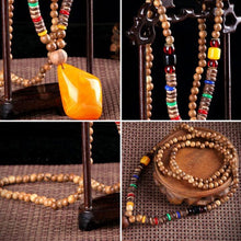 Load image into Gallery viewer, Ancient Oriental Animal Beast Long Necklace Ethnic Style Bodhi Wood Necklace, Brave Troops Style - Mega Discount Store Ghana