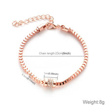 Load image into Gallery viewer, Neutral Rose Gold Jewelry Simple Fashion Accessories Boutique Zircon Diamond Bracelet - Mega Discount Store Ghana