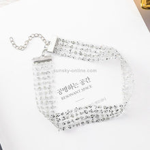 Load image into Gallery viewer, Ladies Simple Temperament Joy Super Flash Mesh Sequins Necklace Clavicle Chain - Mega Discount Store Ghana