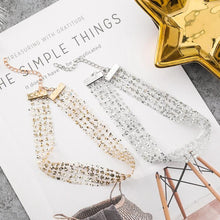 Load image into Gallery viewer, Ladies Simple Temperament Joy Super Flash Mesh Sequins Necklace Clavicle Chain - Mega Discount Store Ghana