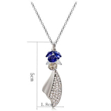 Load image into Gallery viewer, Purple Crystal Hanging Butterfly Wing with Zircon Necklace, Chain Length: 43cm - Mega Discount Store Ghana