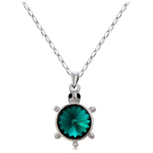 Load image into Gallery viewer, Rose Gold Five Petals with Crystal Pendant Necklace, Chain Length: 43cm - Mega Discount Store Ghana