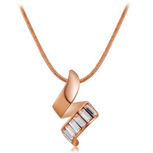 Load image into Gallery viewer, Red Copper Spiral Crystal Pendant Necklace, Chain Length: 42cm - Mega Discount Store Ghana