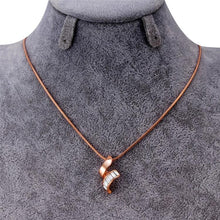 Load image into Gallery viewer, Red Copper Spiral Crystal Pendant Necklace, Chain Length: 42cm - Mega Discount Store Ghana