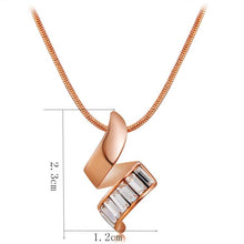 Load image into Gallery viewer, Red Copper Spiral Crystal Pendant Necklace, Chain Length: 42cm - Mega Discount Store Ghana