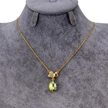 Load image into Gallery viewer, Double Heart Connected Crystal Necklace, Chain Length: 43cm - Mega Discount Store Ghana