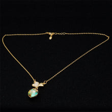 Load image into Gallery viewer, Double Heart Connected Crystal Necklace, Chain Length: 43cm - Mega Discount Store Ghana