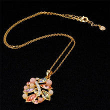 Load image into Gallery viewer, Unique Shape Crystal Gold-Plated Pendant Necklace, Chain Length: 43cm - Mega Discount Store Ghana