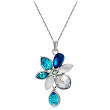 Load image into Gallery viewer, Water Lotus Hanging Crystals Inlaid Necklace, Chain Length: 43cm - Mega Discount Store Ghana