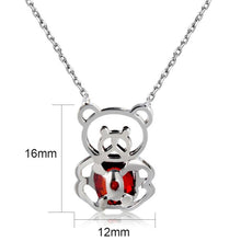 Load image into Gallery viewer, Panda-shaped zircon inlaid pendant necklace silver, Chain Length: 43cm - Mega Discount Store Ghana