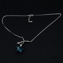 Load image into Gallery viewer, Blue Star Crystal Inlaid Pendant Necklace, Chain Length: 44cm - Mega Discount Store Ghana