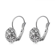 Load image into Gallery viewer, Silver Plated Rhinestone Hemisphere Earrings for Women - Mega Discount Store Ghana