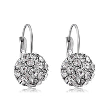 Load image into Gallery viewer, Silver Plated Rhinestone Hemisphere Earrings for Women - Mega Discount Store Ghana