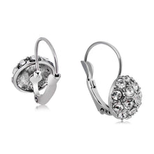 Load image into Gallery viewer, Silver Plated Rhinestone Hemisphere Earrings for Women - Mega Discount Store Ghana