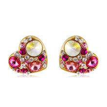 Load image into Gallery viewer, Heart Shaped Crystal Earring Set for Women - Mega Discount Store Ghana