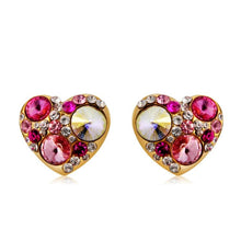Load image into Gallery viewer, Heart Shaped Crystal Earring Set for Women - Mega Discount Store Ghana
