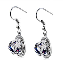 Load image into Gallery viewer, Unique Cube Block Style Crystal Ear Hooks Earrings for Women - Mega Discount Store Ghana