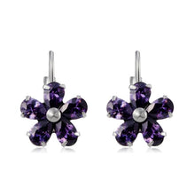 Load image into Gallery viewer, Purple Plum Crystal Rhinestone Ear Buckles Earrings for Women - Mega Discount Store Ghana