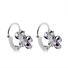 Load image into Gallery viewer, Purple Plum Crystal Rhinestone Ear Buckles Earrings for Women - Mega Discount Store Ghana