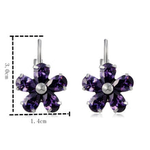 Load image into Gallery viewer, Purple Plum Crystal Rhinestone Ear Buckles Earrings for Women - Mega Discount Store Ghana