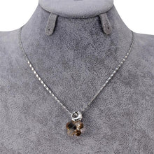 Load image into Gallery viewer, Silver Swan with Plum Blossom Crystal Pendant Necklace for Women, Chain Length: 43cm - Mega Discount Store Ghana