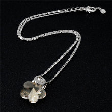 Load image into Gallery viewer, Silver Swan with Plum Blossom Crystal Pendant Necklace for Women, Chain Length: 43cm - Mega Discount Store Ghana