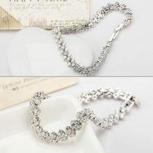 Load image into Gallery viewer, Fashion Zircon Encrusted Roman Bracelets Platinum-plated Bracelet Jewelry - Mega Discount Store Ghana
