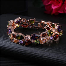Load image into Gallery viewer, Fashion Mona Lisa Rose Gold Colorful Zircon Bead Bracelets - Mega Discount Store Ghana
