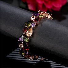 Load image into Gallery viewer, Fashion Mona Lisa Rose Gold Colorful Zircon Bead Bracelets - Mega Discount Store Ghana