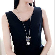 Load image into Gallery viewer, Autumn and Winter Fashion Simple Female Necklaces Gun-black Color Bent Ears Style Easy Necklace - Mega Discount Store Ghana