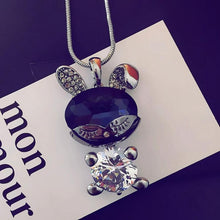 Load image into Gallery viewer, Autumn and Winter Fashion Simple Female Necklaces Gun-black Color Bent Ears Style Easy Necklace - Mega Discount Store Ghana