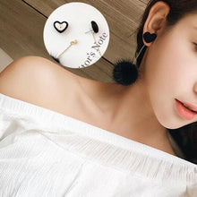 Load image into Gallery viewer, Sweet Lovely Stereo Love Mink Fur Ball Earrings Drop Earrings - Mega Discount Store Ghana