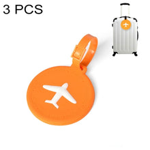Load image into Gallery viewer, 3 PCS Round PVC Luggage Tag Travel Bag Identification Tag - Mega Discount Store Ghana