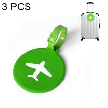 Load image into Gallery viewer, 3 PCS Round PVC Luggage Tag Travel Bag Identification Tag - Mega Discount Store Ghana