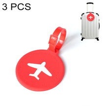 Load image into Gallery viewer, 3 PCS Round PVC Luggage Tag Travel Bag Identification Tag - Mega Discount Store Ghana