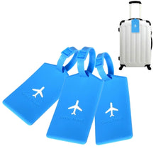 Load image into Gallery viewer, 3 PCS Square PVC Luggage Tag Travel Bag Identification Tag - Mega Discount Store Ghana