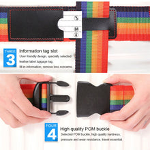 Load image into Gallery viewer, Cross Rainbow Elastic Telescopic Bag Bungee Luggage Packing Belt Travel Luggage Fixed Strap - Mega Discount Store Ghana