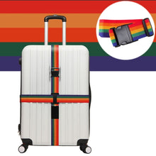 Load image into Gallery viewer, Cross Rainbow Elastic Telescopic Bag Bungee Luggage Packing Belt Travel Luggage Fixed Strap - Mega Discount Store Ghana