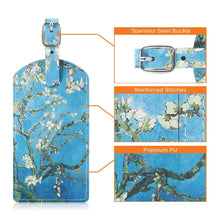 Load image into Gallery viewer, Cowhide Texture Coloured Drawing PU Luggage Tag Travel Bag Identification Tag - Mega Discount Store Ghana